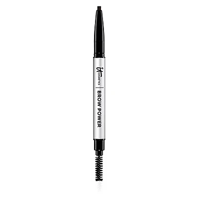 Image of IT Cosmetics Brow Power Perfector, 5 in 1 Powder Gel Pencil, Shade: Universal Brunette