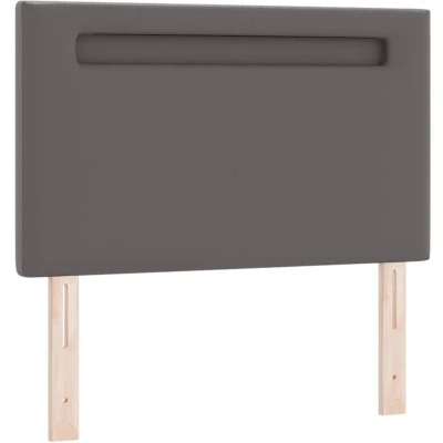 Image of vidaXL Headboard Plain Design Grey 90 cm Faux Leather