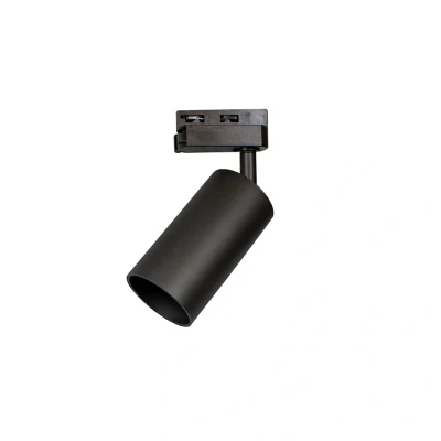 Image of Accentplus Spotlight GU10 Adjustable LED Single Circuit Track Mounted Black Integral