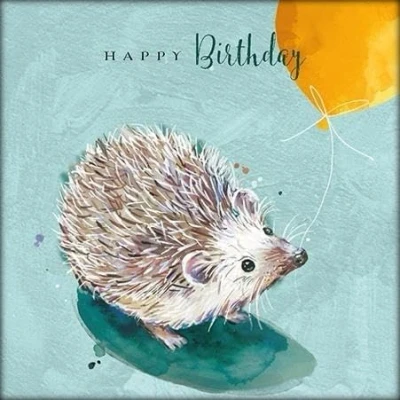Image of Hedgehog Hedge Hugs Happy Birthday Greeting Card The Wildlife Range Cards