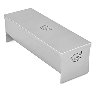 Image of Staedter Half Round Pastry and Terrine Mould with Lid, Stainless Steel, Silver, 23 x 7.5 cm