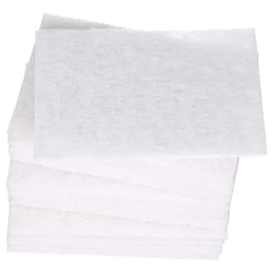 Image of 3M Scotch Brite(TM) Light Cleansing Hand Pad 07445, Aluminum Silicate, 9&quot; Length x 6&quot; Width, White (Pack of 20)