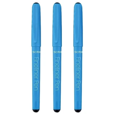 Image of MANUSCRIPT fineliner Pens pack of 3 pens, Black