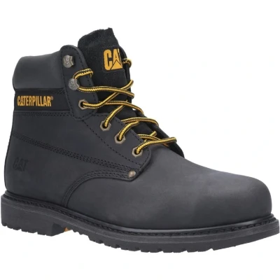 Image of Caterpillar Powerplant Mens Smart Boots Black 8 UK