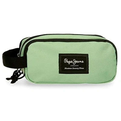 Image of Pepe Jeans Aris Triple Pencil Case, Green, Case
