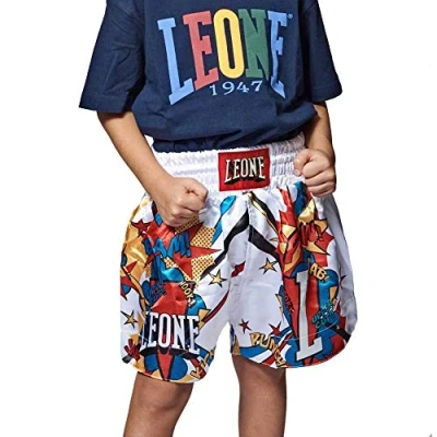 Image of LEONE 1947, Thai Jr Hero Shorts, Unisex Child, White, L, ABJ02