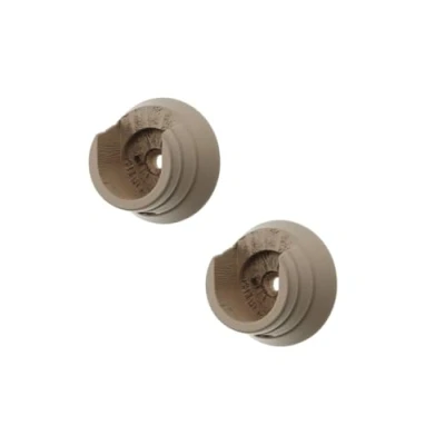 Image of Swish Romantica 28mm Wooden Curtain Pole Recess Brackets, 1 Pair, April Cloud