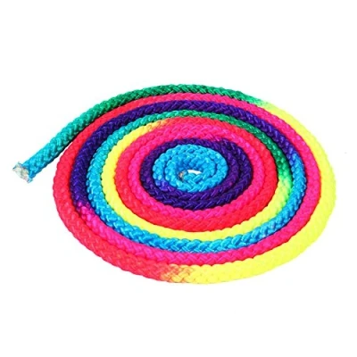Image of Jumping Rope Exercise &amp; Fitness Aerobic Gymnastic Skipping Rhythmic Gymnastics Arts Sports Training Rainbow Colour