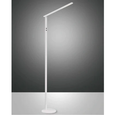 Image of Ideal LED Integrated Floor Lamp White Glass