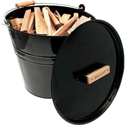 Image of Valiant Fireside Kindling, Log, Coal &amp; Fuel Storage Skuttle Bucket (FIR243)