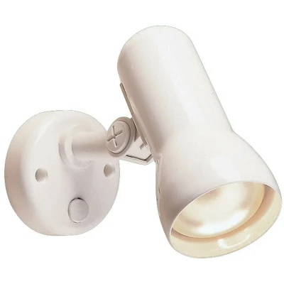 Image of Firstlight Polar Traditional Style Wall Spotlight with On/Off Switch White