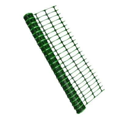 Image of Green Plastic Mesh Barrier Safety Fence Netting 5.5kg 1m x 15m