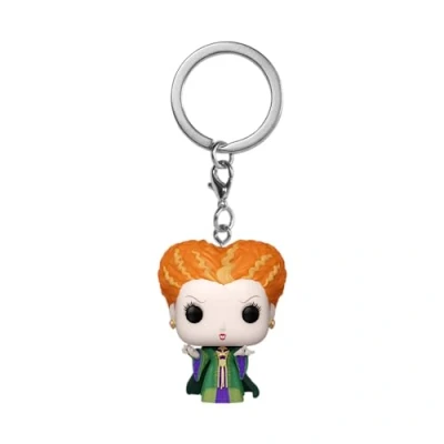 Image of Funko POP! Keychain: Disney Hocus Pocus 2 Winifred Sanderson (Smoke) Novelty Keyring Collectable Mini Figure Stocking Filler Gift Idea Official Merchandise Movies Fans Backpack Decor