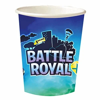 Image of Amscan 9912582 Battle Royal 250Ml Paper Cup