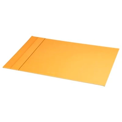 Image of RHODIA 118800C Orange Rigid Desk Pad 60x40 cm Saddle Stitching Faux Leather Exterior Home Office Collection Rhodiarama Organization &amp; Design Storage