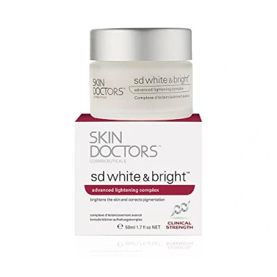 Image of Skin Doctors SD White &amp; Bright, Even Tone, Brighter Looking Skin, Visible reduction in Pigmentation, Freckles, Age Spots Surface Blemishes. helps with Firmness and Moisturisation 50ml