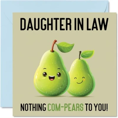 Image of Birthday Cards for Daughter in law Nothing Com Pears Funny Happy Card from Mum Dad Law, Gifts, 145mm x Joke Greeting Women Her