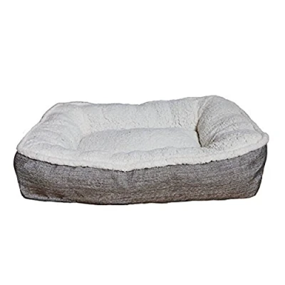 Image of Rosewood Plush/Tweed Teddy Bear Dog Mattress, Large