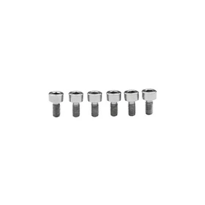 Image of Guyker 6Pcs Saddle Bridge Mounting Screws Titanium Set Replacement Compatible with FR Tremolo System Electric Guitar
