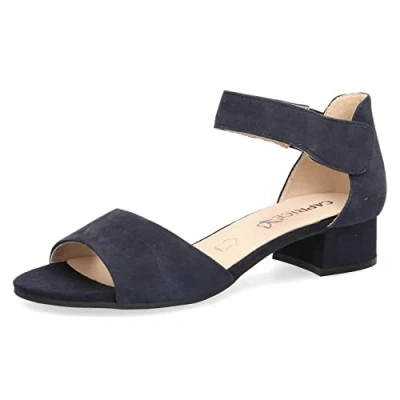 Image of Caprice Women&#039;s 9 28212 28 Heeled Sandal, Ocean Suede, 6 UK