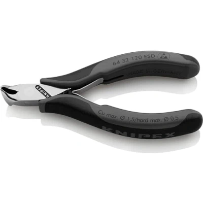 Image of Knipex Electronics End Cutting Nippers ESD with multi component grips 120 mm 64 32