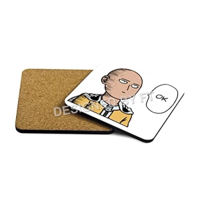 Image of One Punch Man Ok Saitama Coaster by FT.