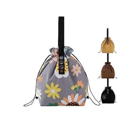 Image of DAROSS Lunch Bag，Small Bag，Insulated Bag，Thermal Cooler Bag，Lunch Bags for Women/Men/Kids，Lunch Cool Bag School, Work, Outdoor Camping Picnic…… (S, Sunflower)