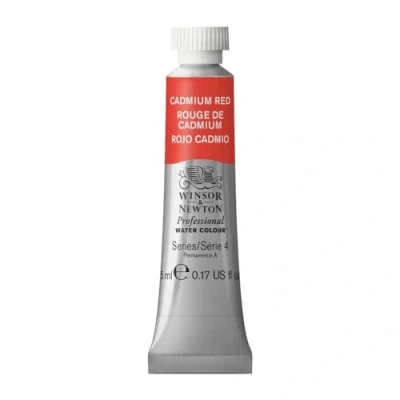 Image of Winsor &amp; Newton 102094 5 ml Tube Professional Water Colour, Cadmium Red