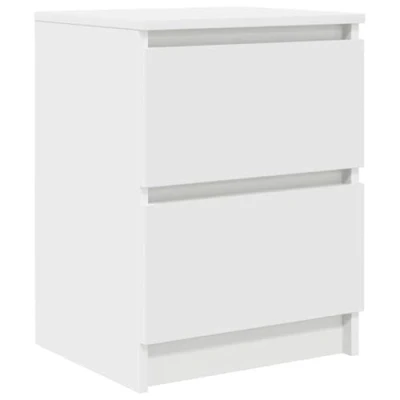 Image of vidaXL tv stand/sideboard cabinet white engineered wood with drawers for living room/bedroom 100x35x54 cm modern decor