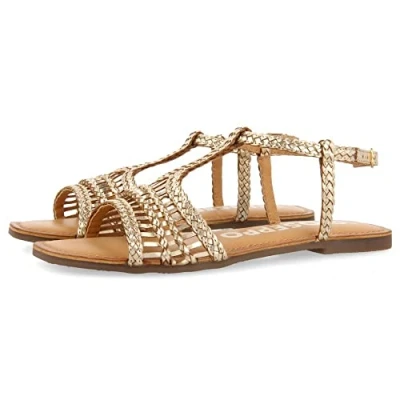 Image of GIOSEPPO Women&#039;s Icarai Sandal, Gold, 4 UK