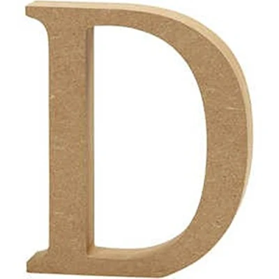 Image of 13cm Large Wooden MDF Letter Shape to Decorate D Wood Shapes for Crafts