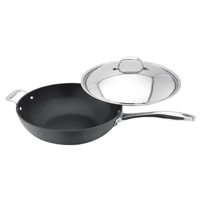 Image of Stellar 6000 Hard Anodised Element 30cm Wok with Lid