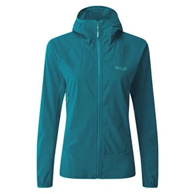 Image of Rab Women&#039;s Borealis Softshell Jacket for Hiking, Trekking, &amp; Climbing Marina Blue 10