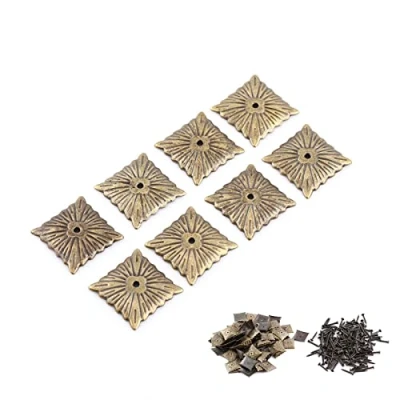 Image of Brass Studs Upholstery Pins Decorative for Wood Furniture Decor
