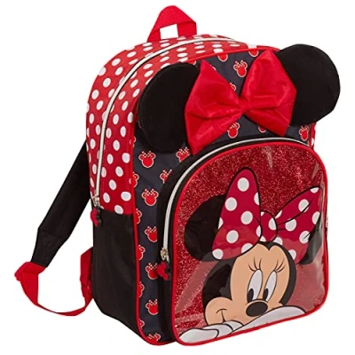 Image of Disney Minnie Mouse Girls Backpack for Kids Luxury School Bag Nursery Rucksack Lunch Book