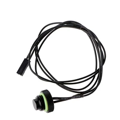 Image of LTronics Water Cooling Temperature Sensor Stop Fitting, 10K, G1/4&quot; Black