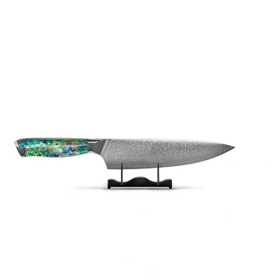 Image of Epoxy Sapphire Cuchillo Chef Japonés Damasco 20 cm