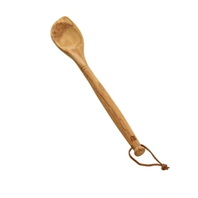 Image of Sabatier Olivewood Corner Spoon &amp; Scraper, 14 Inch