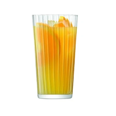Image of LSA International Gio Line Juice Glass (large) 320 ml Clear Set of 4 Dishwasher Safe GI24