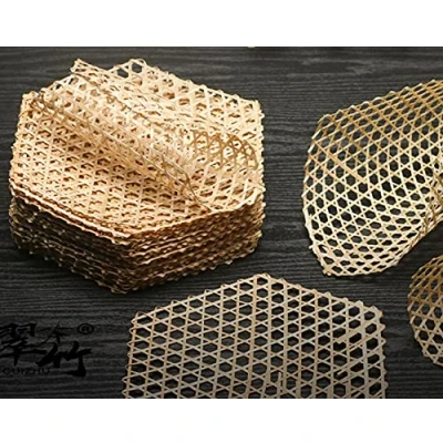 Image of 10Pcs Bamboo Reusable Steamer Liner Mat Non Stick Mesh for Dumplings Baking Pastry Dinning Table Heat Resistant