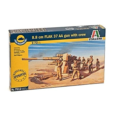 Image of Italeri 1:72 8.8Cm Flak 37 (Fast Assembly Kits x 2)