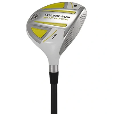 Image of Young Gun ZAAP Junior Kids Right Hand Golf Club #5 Fairway Woods YELLOW Ages 3 5