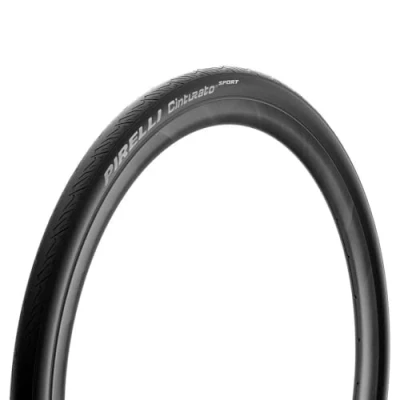 Image of Pirelli Cinturato Sport Folding Road Bike Tyre, 700 x 26c, Black