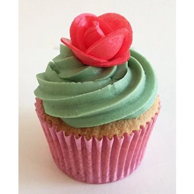 Image of 12 Red Roses Beautiful Edible 3d Wafer Cake Decorations