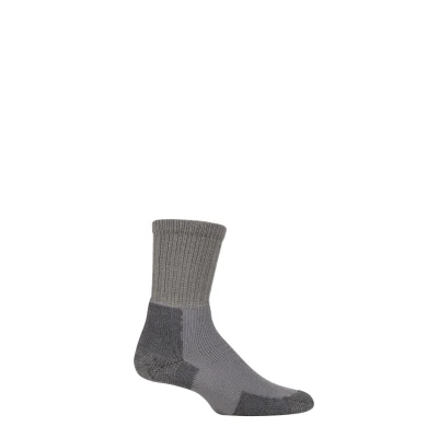 Image of 1 Pair Pewter Hiking Thick Cushion Socks With Thorlon Men&#039;s 5 8 Mens Thorlos