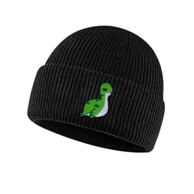 Image of Embroidery Knitted Beanie, Apex Legends Nessie Bean Stretchy Soft Cuffed Unisex Classic Winter Hat for Men Women Fans