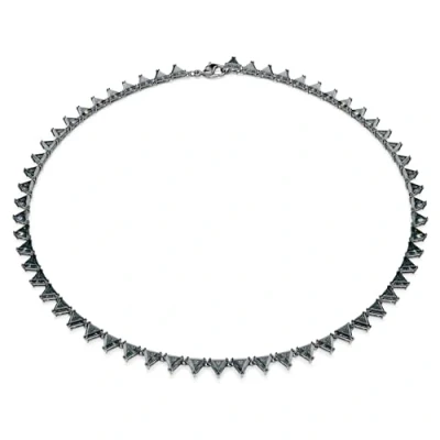 Image of Swarovski Matrix ALL ARD Triangle Necklace, Women&#039;s, Size: One Size, Gray