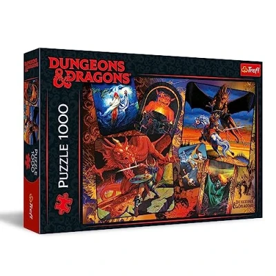 Image of Trefl Dungeons &amp; Dragons Origins 1000 Piece Jigsaw Puzzles for Adults Children Aged 12+ Classic D&amp;D Puzzle