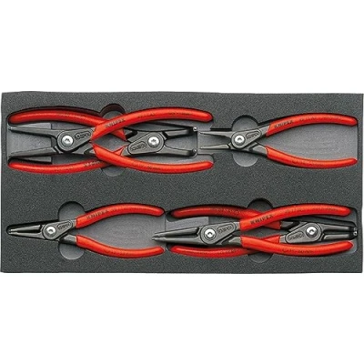 Image of Knipex Precision Circlip Pliers Set in a foam tray 00 20 01 V02