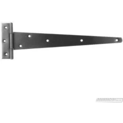 Image of 250mm Medium Duty Tee Hinges with fittings Black